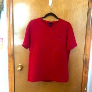 Ralph Lauren Polo V-back red T-shirt